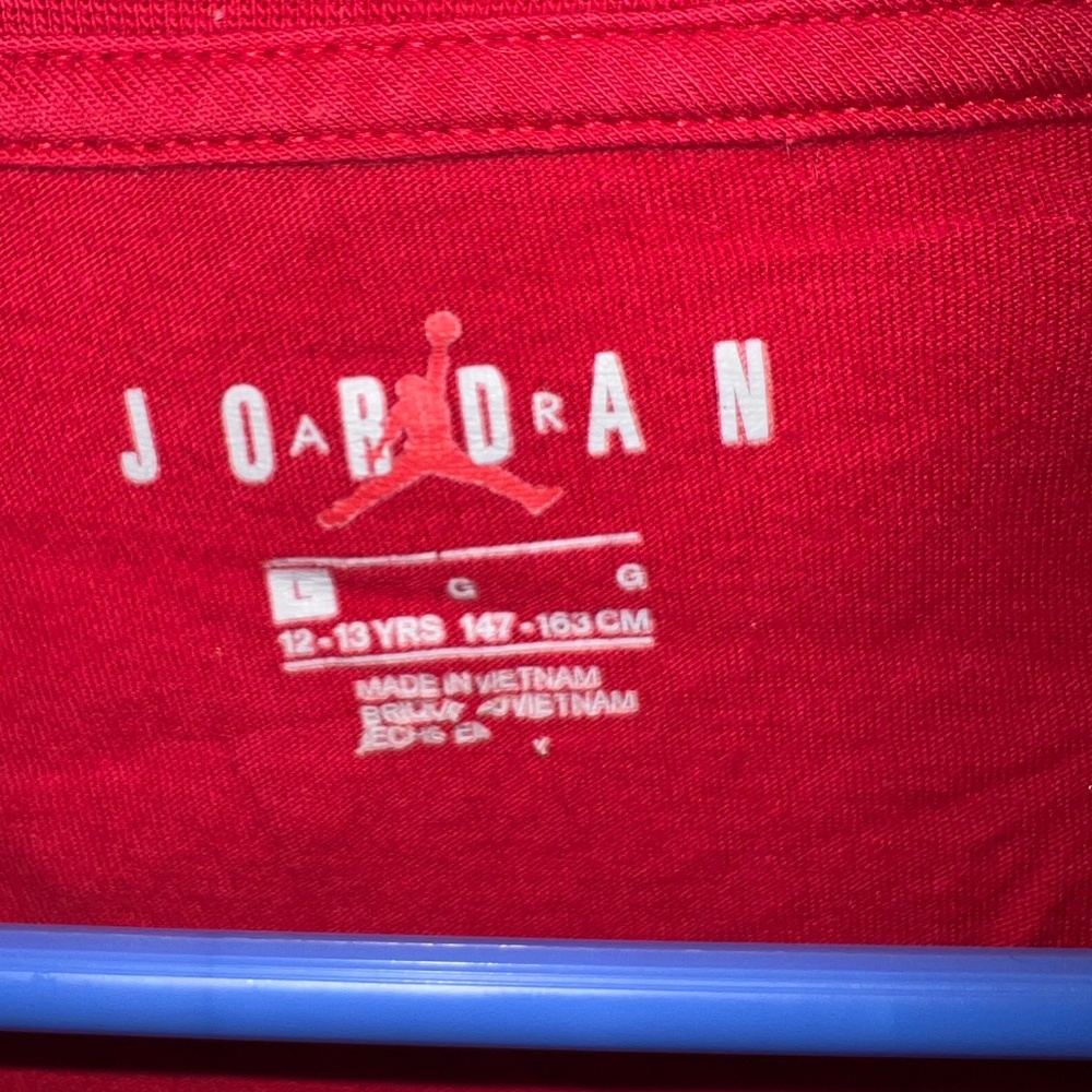 Air Jordan Jumpman Red Long Sleeve Shirt Size Large Boys - Picture 4 of 4
